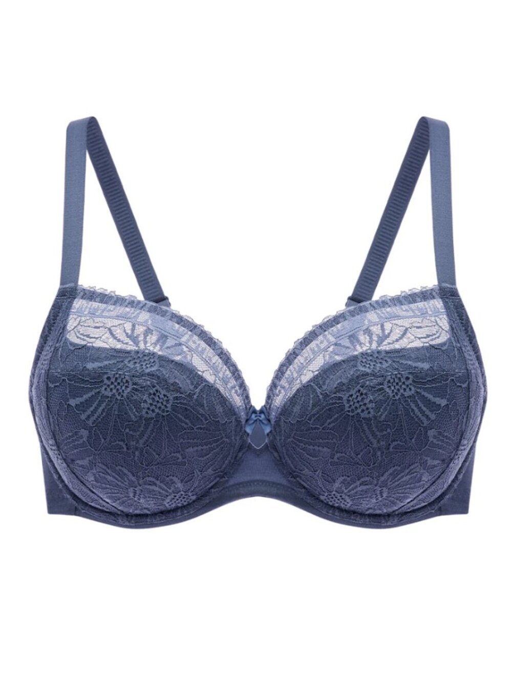 Understance Ruby FlexWire Lace Demi Bra, Crown Blue Navy 30G $72